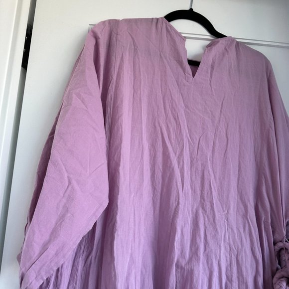 ❌SOLD❌Rhode Ella Mini Dress SZ S Smoky Grape Ruffled Flounce Skirt Braided Waist - Picture 9 of 9